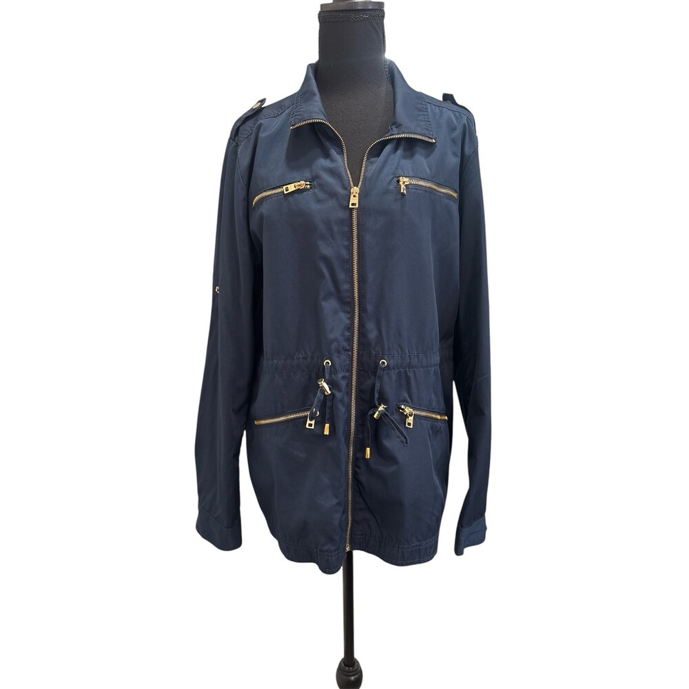 Marc New York Women’s Cargo Navy Blue Utility Jacket Women Size XL